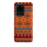 La Decoration Arabe 9 + 10 - Emile Prisse D’avennes Samsung Case, Galaxy S20 Ultra / Matte, Smartphone Case Orange Red Blue Geometric