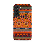 La Decoration Arabe 9 + 10 - Emile Prisse D’avennes Samsung Case, Galaxy S22 Plus / Matte, Smartphone Case Vibrant Orange Red Blue