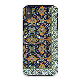 La Decoration Arabe - Emile Prisses D’avennes Iphone Case, Xs / Matte, Phone Case Ornate Islamic Geometric Floral Pattern Blue