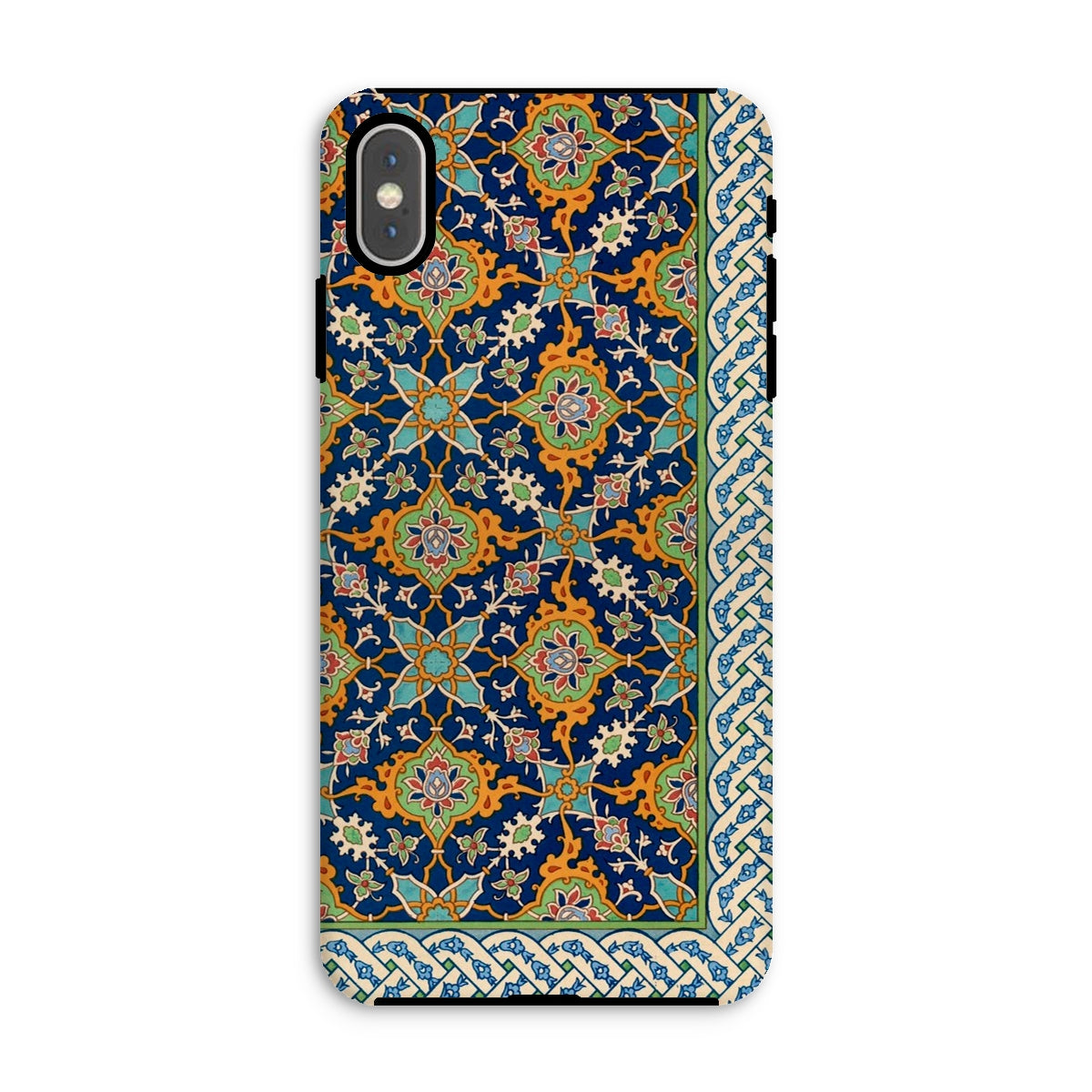 La Decoration Arabe Emile Prisses D’avennes Iphone Case, Xs Max / Matte, Phone Case Ornate Persian Islamic Style Floral Pattern Blue