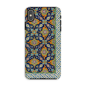 La Decoration Arabe - Emile Prisses D’avennes Iphone Case, Xs Max / Matte, Phone Case Ornate Persian Islamic-style Floral Pattern Blue