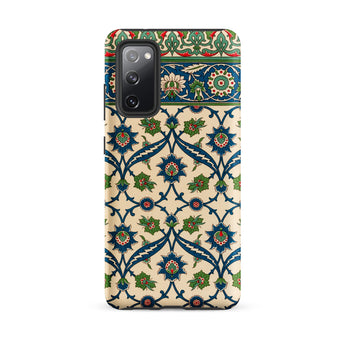 La Decoration Arabe - Emile Prisses D’avennes Samsung Case, Galaxy S20 Fe / Matte, Smartphone Case Blue Green Red Floral Pattern