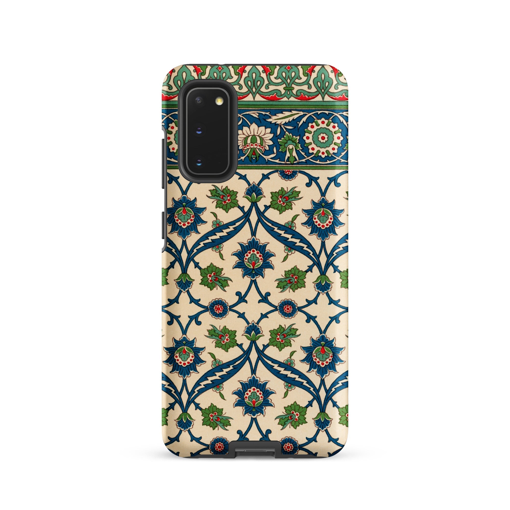 La Decoration Arabe Emile Prisses D’avennes Samsung Case, Galaxy S20 / Matte, Smartphone Case Blue Green Red Floral Pattern Beige