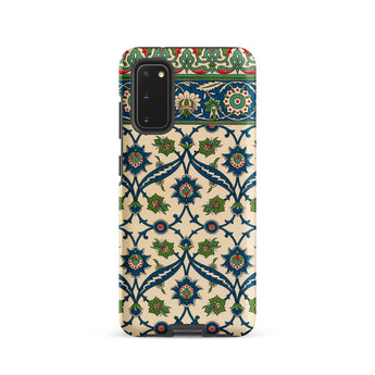 La Decoration Arabe - Emile Prisses D’avennes Samsung Case, Galaxy S20 / Matte, Smartphone Case Blue Green Red Floral Pattern Beige