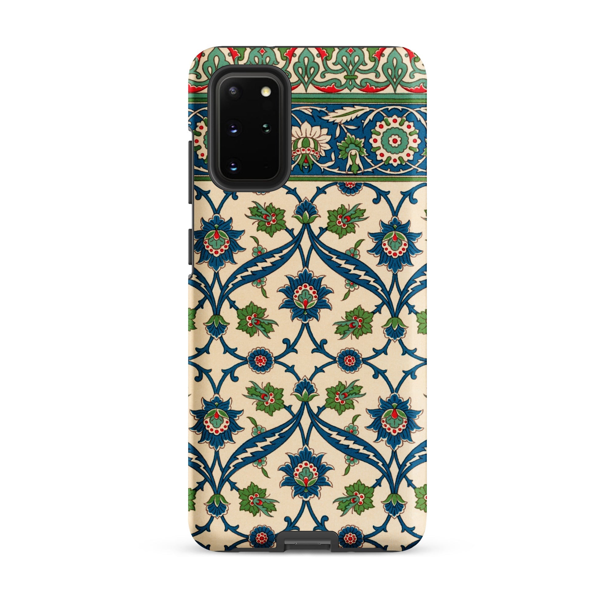 La Decoration Arabe Emile Prisses D’avennes Samsung Case, Galaxy S20 Plus / Matte, Phone Case Classic Floral Pattern Blue Green Red