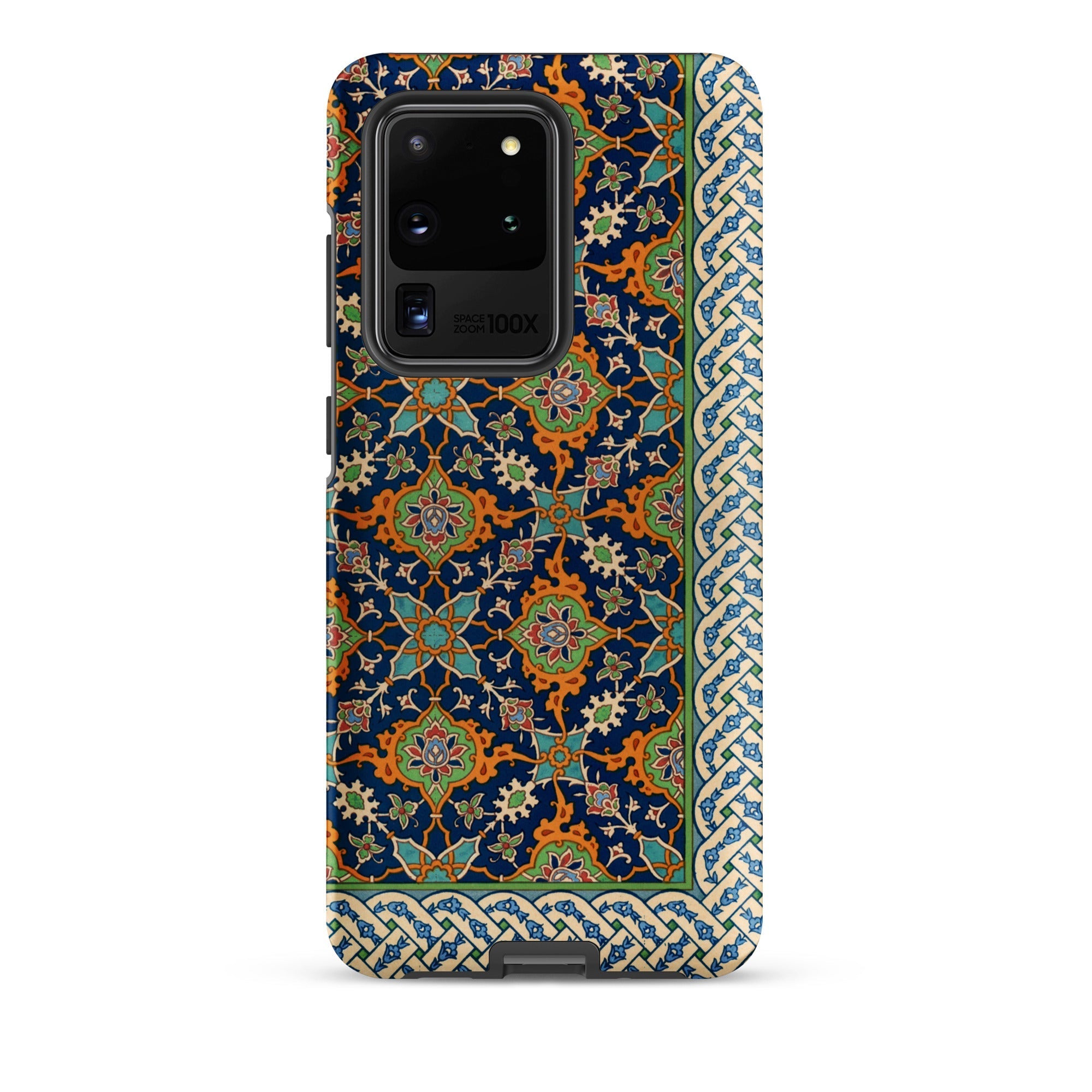 La Decoration Arabe Emile Prisses D’avennes Samsung Case, Galaxy S20 Ultra / Matte, Smartphone Case Intricate Dark Blue Orange Green Floral