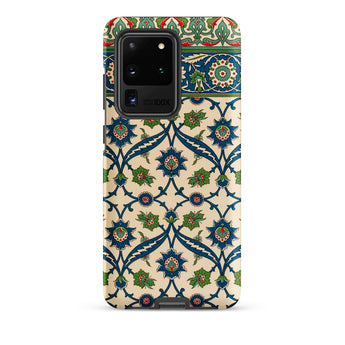 La Decoration Arabe - Emile Prisses D’avennes Samsung Case, Galaxy S20 Ultra / Matte, Smartphone Case Blue Green Red Floral Pattern Cream