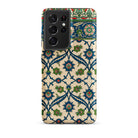 La Decoration Arabe Emile Prisses D’avennes Samsung Case, Galaxy S21 Ultra / Matte, Cream Colored Phone Case Blue Green Floral Pattern