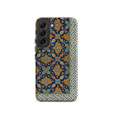 La Decoration Arabe - Emile Prisses D’avennes Samsung Case, Galaxy S22 / Matte, Dark Blue Phone Case Intricate Colorful Persian-style Floral