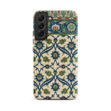 La Decoration Arabe - Emile Prisses D’avennes Samsung Case, Galaxy S22 Plus / Matte, Smartphone Case Blue Green Red Floral Pattern Cream