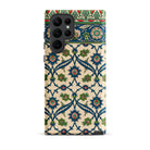 La Decoration Arabe Emile Prisses D’avennes Samsung Case, Galaxy S22 Ultra / Matte, Smartphone Case Beige Background Intricate Pattern Blue