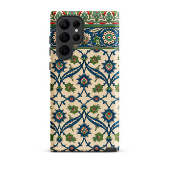 La Decoration Arabe - Emile Prisses D’avennes Samsung Case, Galaxy S22 Ultra / Matte, Smartphone Case Beige Background Intricate Pattern
