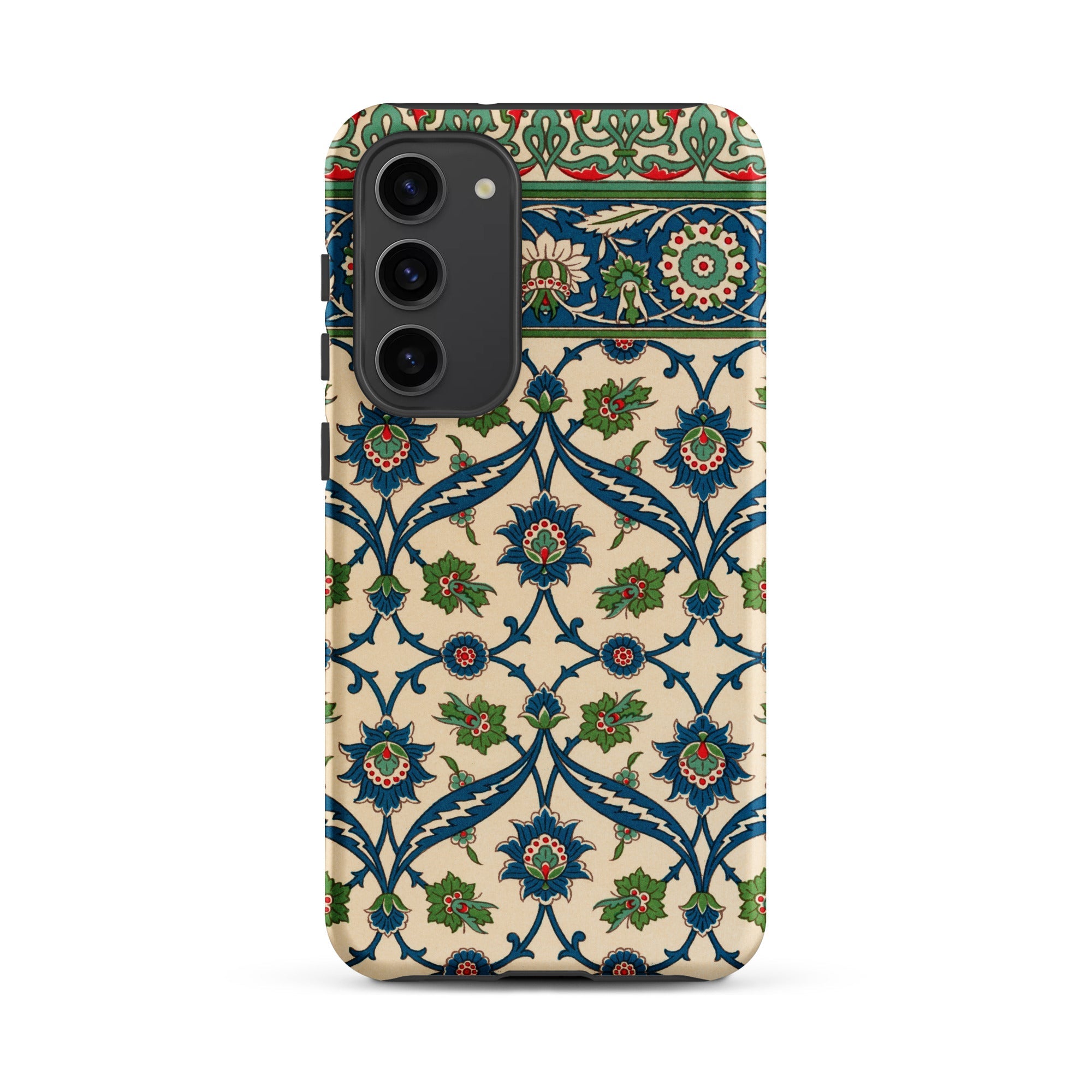 La Decoration Arabe Emile Prisses D’avennes Samsung Case, Galaxy S23 Plus / Matte, Phone Case Camera Cutout Intricate Floral Leaf Pattern