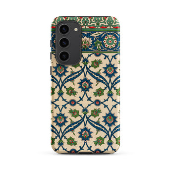 La Decoration Arabe - Emile Prisses D’avennes Samsung Case, Galaxy S23 Plus / Matte, Phone Case Camera Cutout Intricate Floral Leaf Pattern