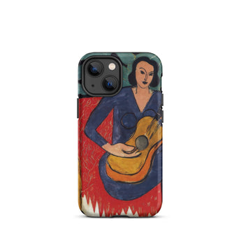 La Musique - Henri Matisse Fauvist Iphone Case, 13 Mini / Matte, Iphone Case Painting Woman Guitar