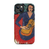 La Musique - Henri Matisse Fauvist Iphone Case, 14 Pro / Matte, Phone Case Painting Woman Guitar