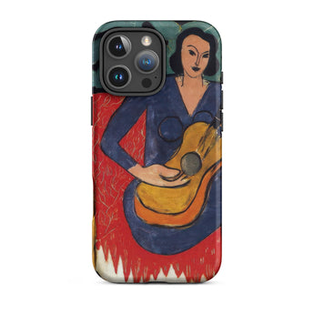 La Musique - Henri Matisse Fauvist Iphone Case, 16 Pro / Matte, Iphone Case Painting Woman Guitar