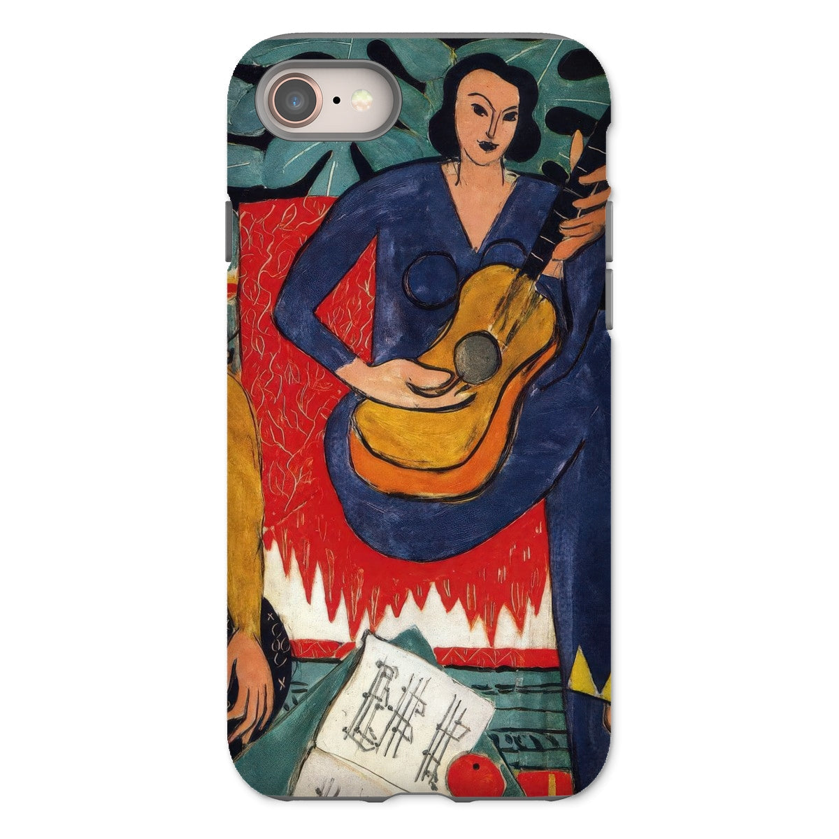La Musique Henri Matisse Fauvist Iphone Case, 8 / Matte, Phone Case Painting Woman Guitar