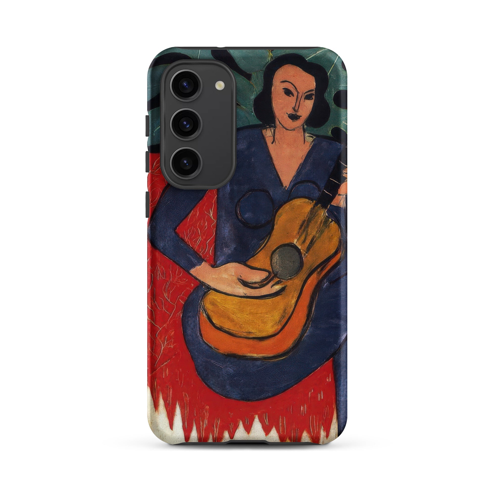 La Musique - Henri Matisse Fauvist Iphone Case, Samsung Galaxy S23 Plus / Matte, Smartphone Case Printed Woman Guitar