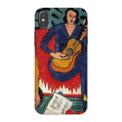 La Musique Henri Matisse Fauvist Iphone Case, x / Matte, Phone Case Painting Woman Guitar