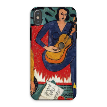 La Musique - Henri Matisse Fauvist Iphone Case, Xs / Matte, Phone Case Painting Woman Guitar