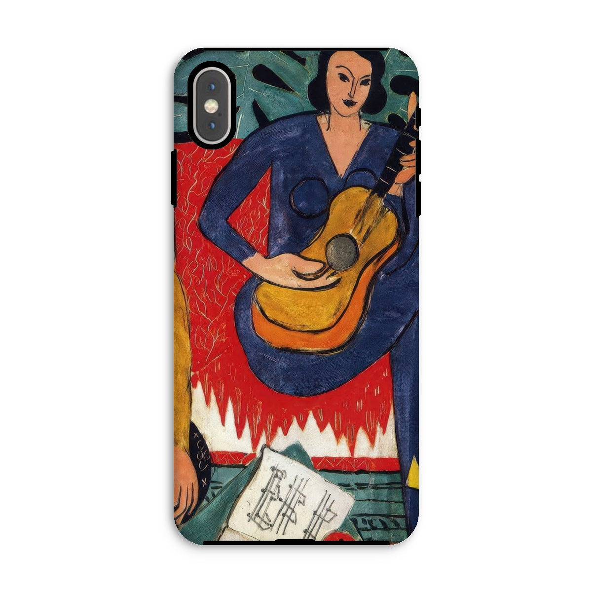 La Musique Henri Matisse Fauvist Iphone Case, Xs Max / Matte, Phone Case Painting Woman Guitar
