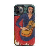 La Musique - Henri Matisse Fauvist Phone Case Iphone 11 Pro Max / Matte Phone Case Painting Woman Guitar Henri Matisse Tough, Tough Phone,