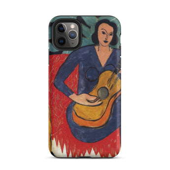 La Musique - Henri Matisse Fauvist Phone Case Iphone 11 Pro Max / Matte Phone Case Painting Woman Guitar Henri Matisse Tough, Tough Phone,