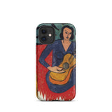La Musique - Henri Matisse Fauvist Phone Case Iphone 12 Mini / Matte Phone Case Painting Woman Guitar Henri Matisse Tough, Tough Phone,