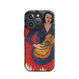 La Musique - Henri Matisse Fauvist Phone Case Iphone 16 Pro Max / Matte Phone Case Painting Woman Guitar Henri Matisse Tough, Tough Phone,