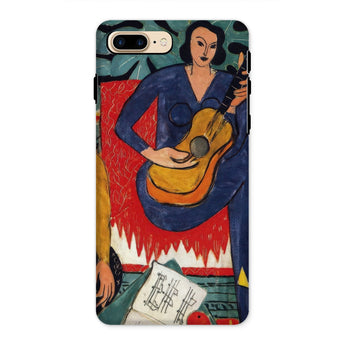 La Musique - Henri Matisse Fauvist Phone Case Iphone 8 Plus / Matte Phone Case Painting Woman Guitar Henri Matisse Tough, Tough Phone, Dual