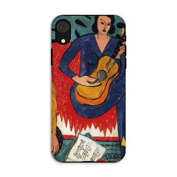 La Musique - Henri Matisse Fauvist Phone Case Iphone Xr / Matte Phone Case Painting Woman Guitar Henri Matisse Tough, Tough Phone, Dual