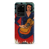La Musique - Henri Matisse Fauvist Samsung Case, Galaxy S20 Ultra / Matte, Smartphone Case Artistic Depiction Woman Guitar
