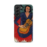La Musique - Henri Matisse Fauvist Samsung Case, Galaxy S22 Plus / Matte, Smartphone Case Colorful Artistic Depiction Woman Guitar