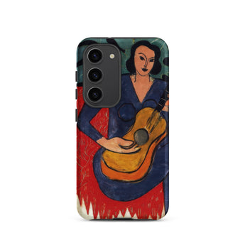 La Musique - Henri Matisse Fauvist Samsung Case, Galaxy S23 / Matte, Smartphone Case Stylized Painting Woman Guitar