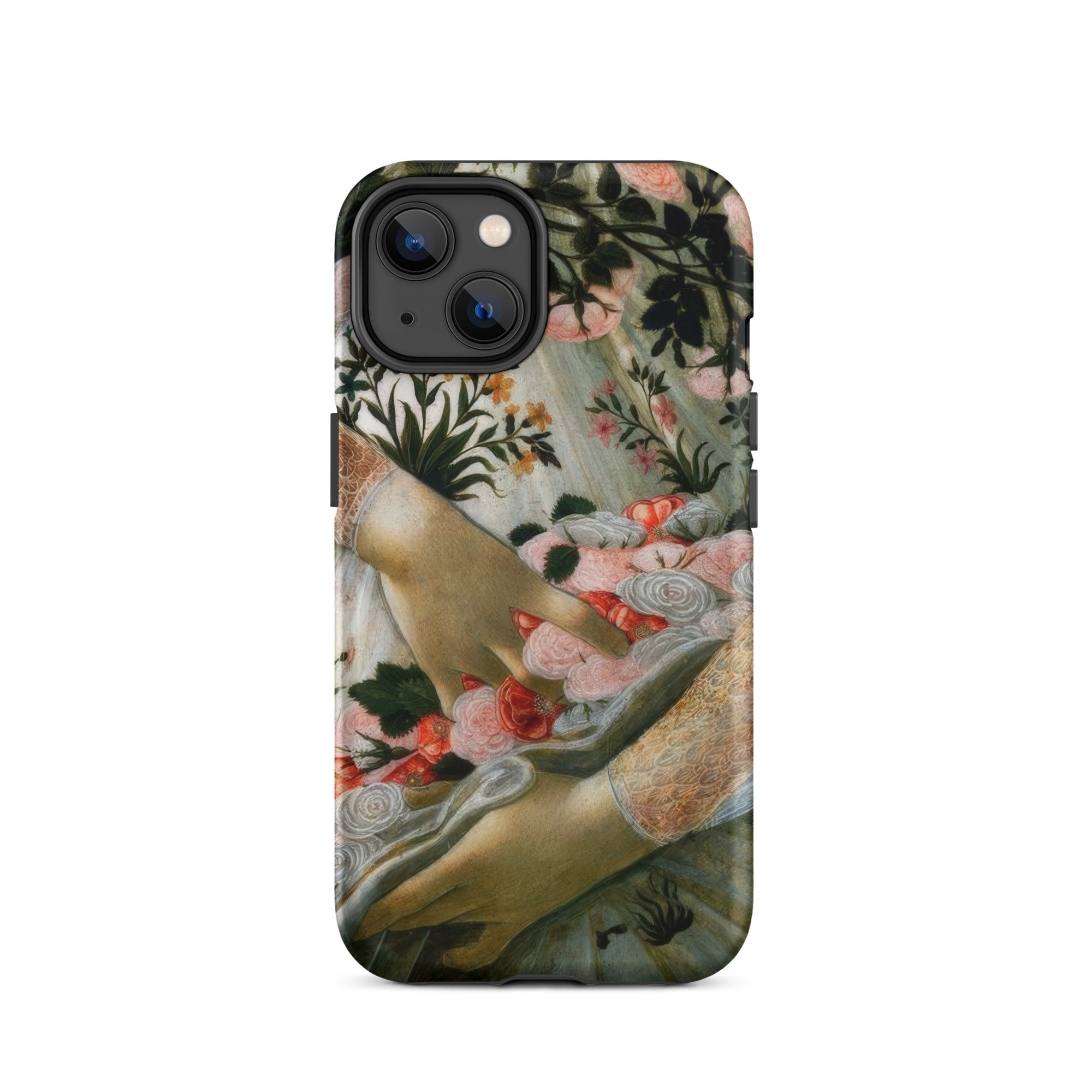 La Primavera Sandro Botticelli Iphone Case, 14 / Matte, Floral Patterned Phone Case