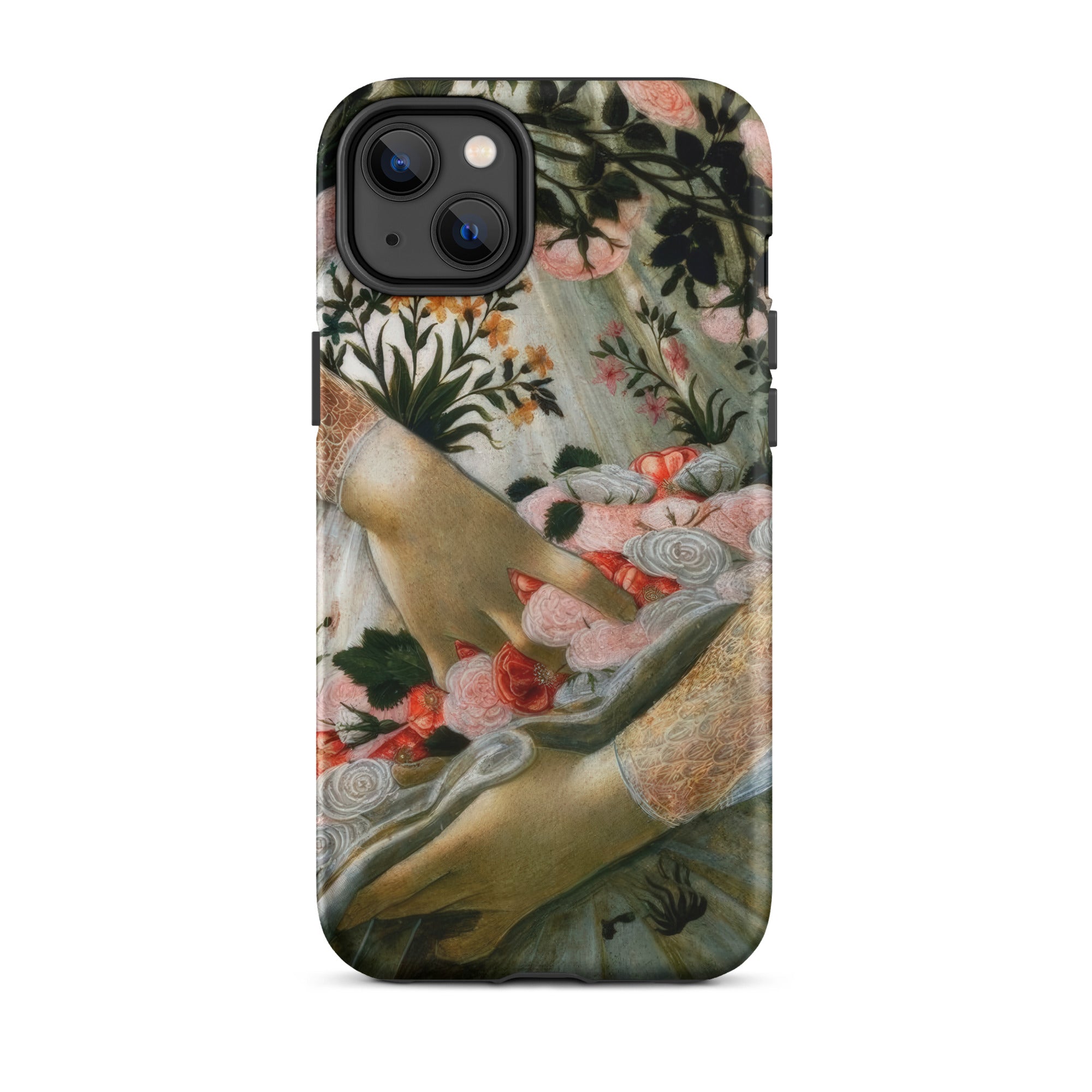 La Primavera Sandro Botticelli Iphone Case, 14 Plus / Matte, Floral Art Iphone Case