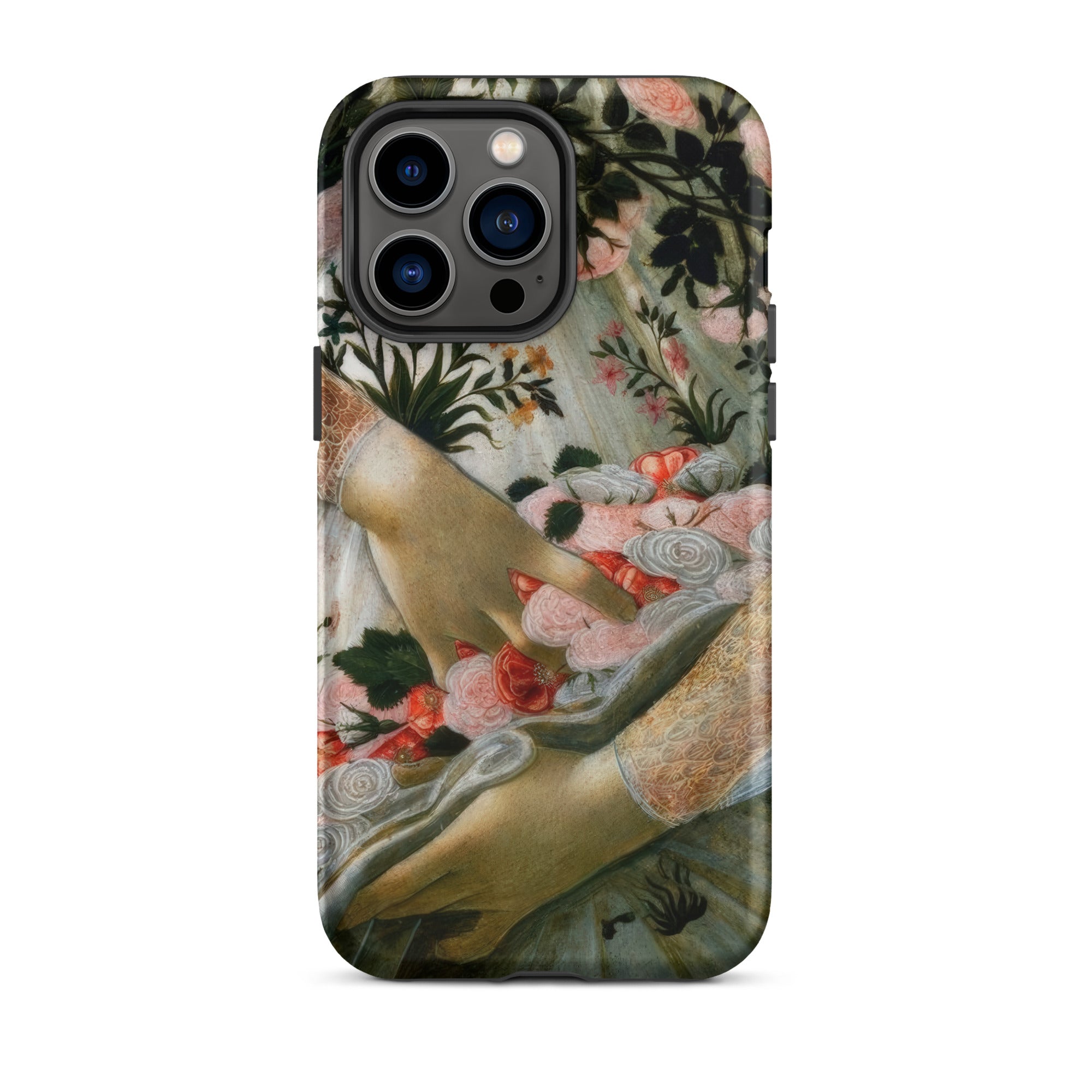 La Primavera Sandro Botticelli Iphone Case, 14 Pro Max / Matte, Floral Art Phone Case