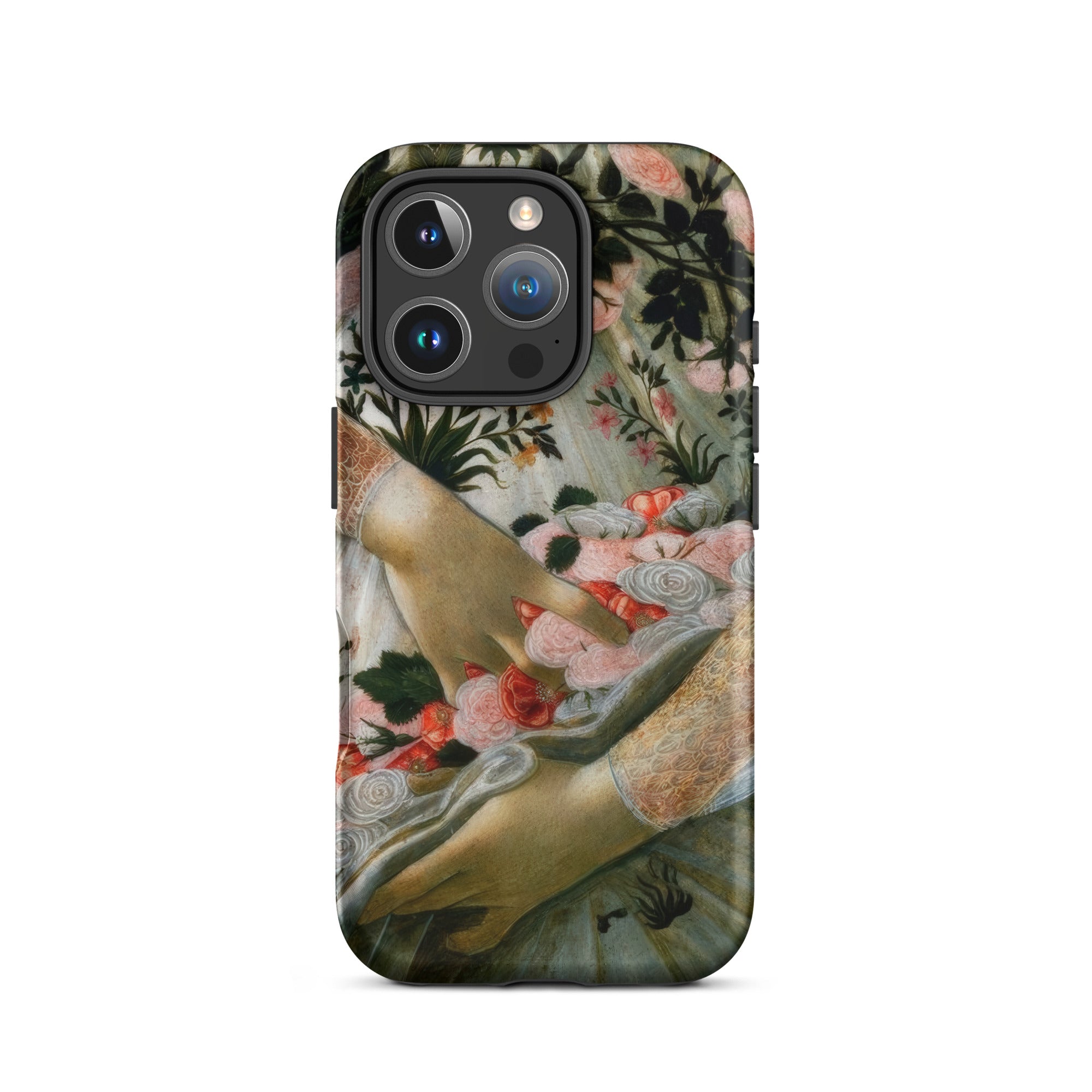 La Primavera Sandro Botticelli Iphone Case, 16 Pro / Matte, Floral Patterned Phone Case