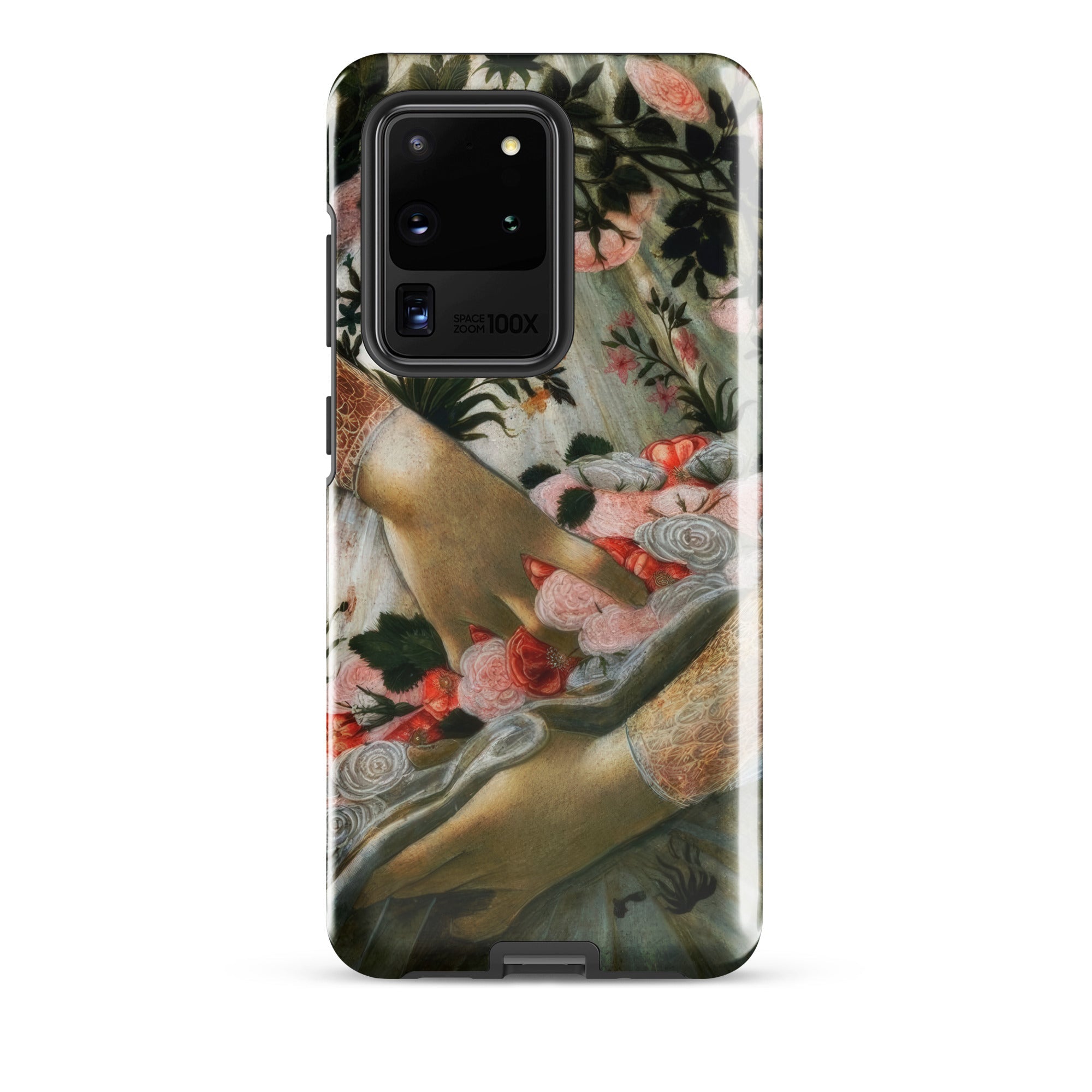La Primavera Sandro Botticelli Samsung Case, Galaxy S20 Ultra / Gloss, Smartphone Case Classical Painting Hands Flowers