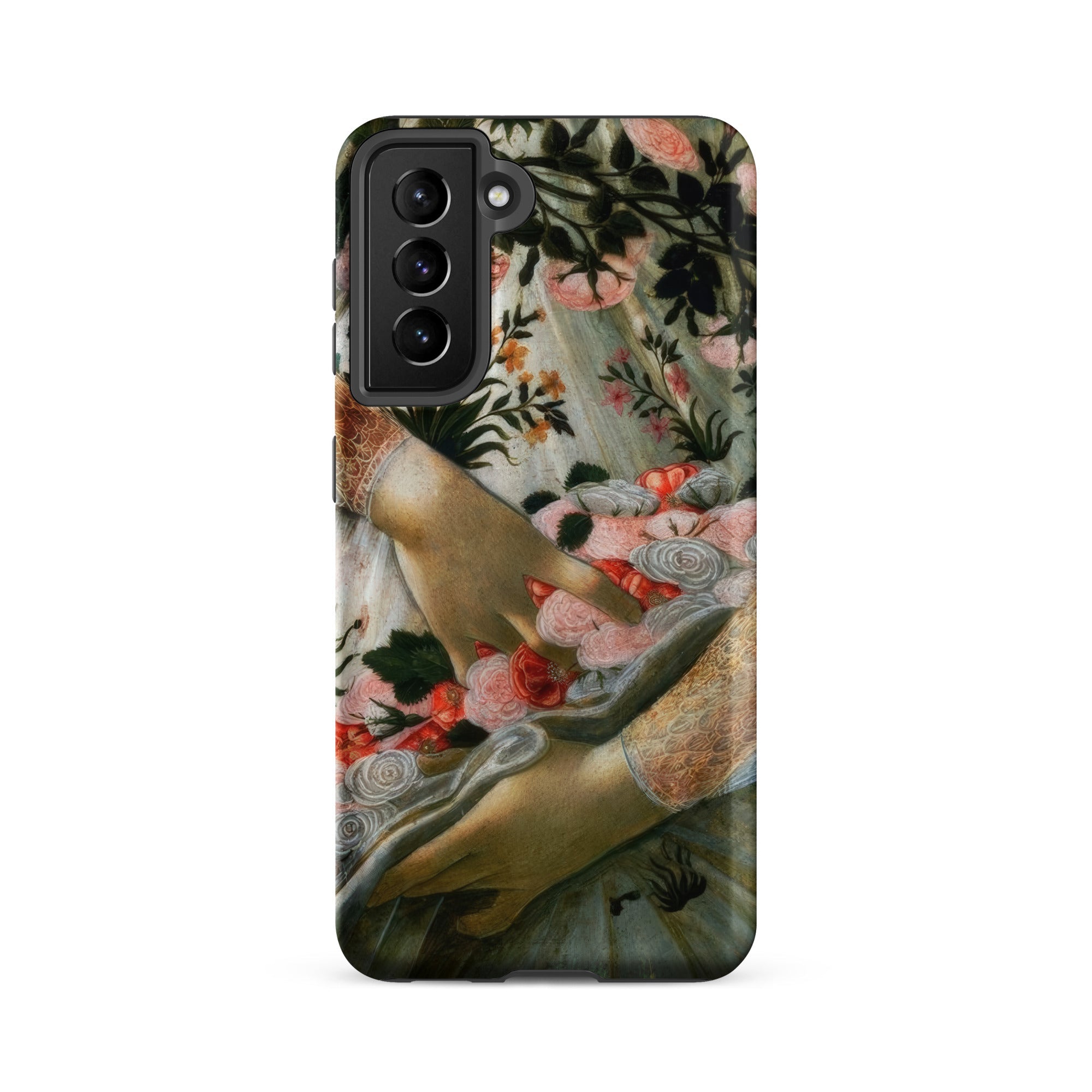La Primavera Sandro Botticelli Samsung Case, Galaxy S21 Fe / Matte, Smartphone Case Classical Painting Hands Flowers