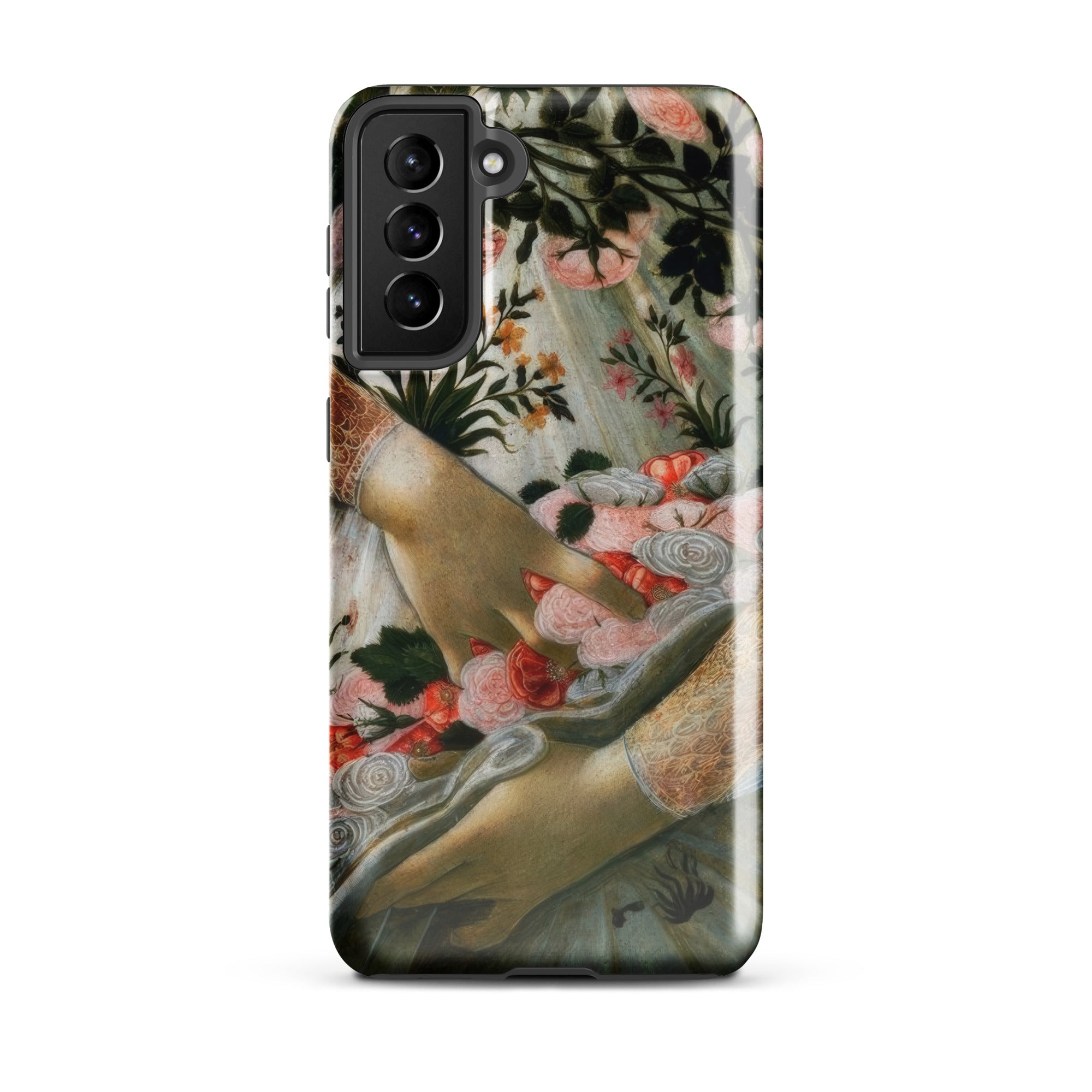 La Primavera Sandro Botticelli Samsung Case, Galaxy S21 Plus / Gloss, Smartphone Case Classical Painting Hands Flowers