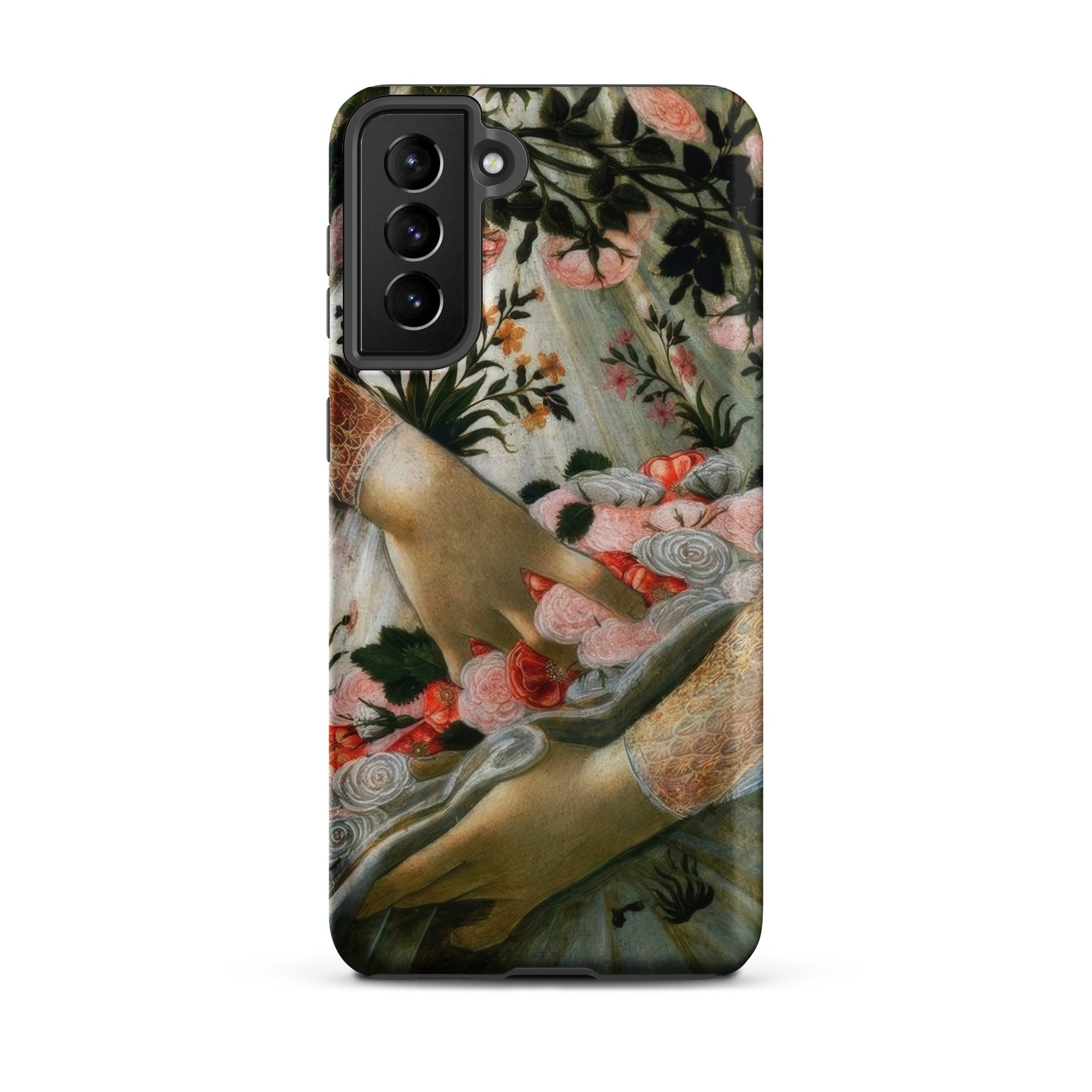 La Primavera Sandro Botticelli Samsung Case, Galaxy S21 Plus / Matte, Phone Case Classical Painting Hands Flowers