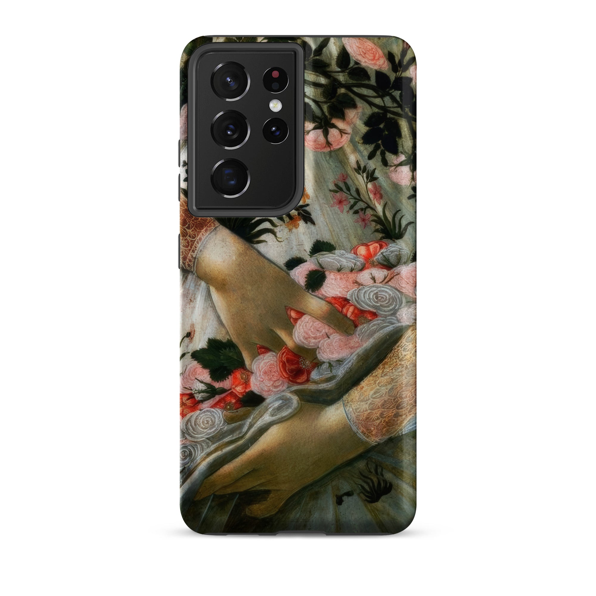 La Primavera Sandro Botticelli Samsung Case, Galaxy S21 Ultra / Matte, Phone Case Floral Painting Design