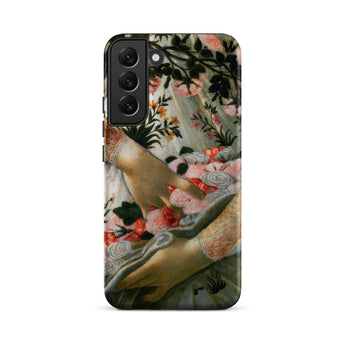 La Primavera - Sandro Botticelli Samsung Case, Galaxy S22 Plus / Matte, Smartphone Case Classical Painting Design Hands Pink Flowers