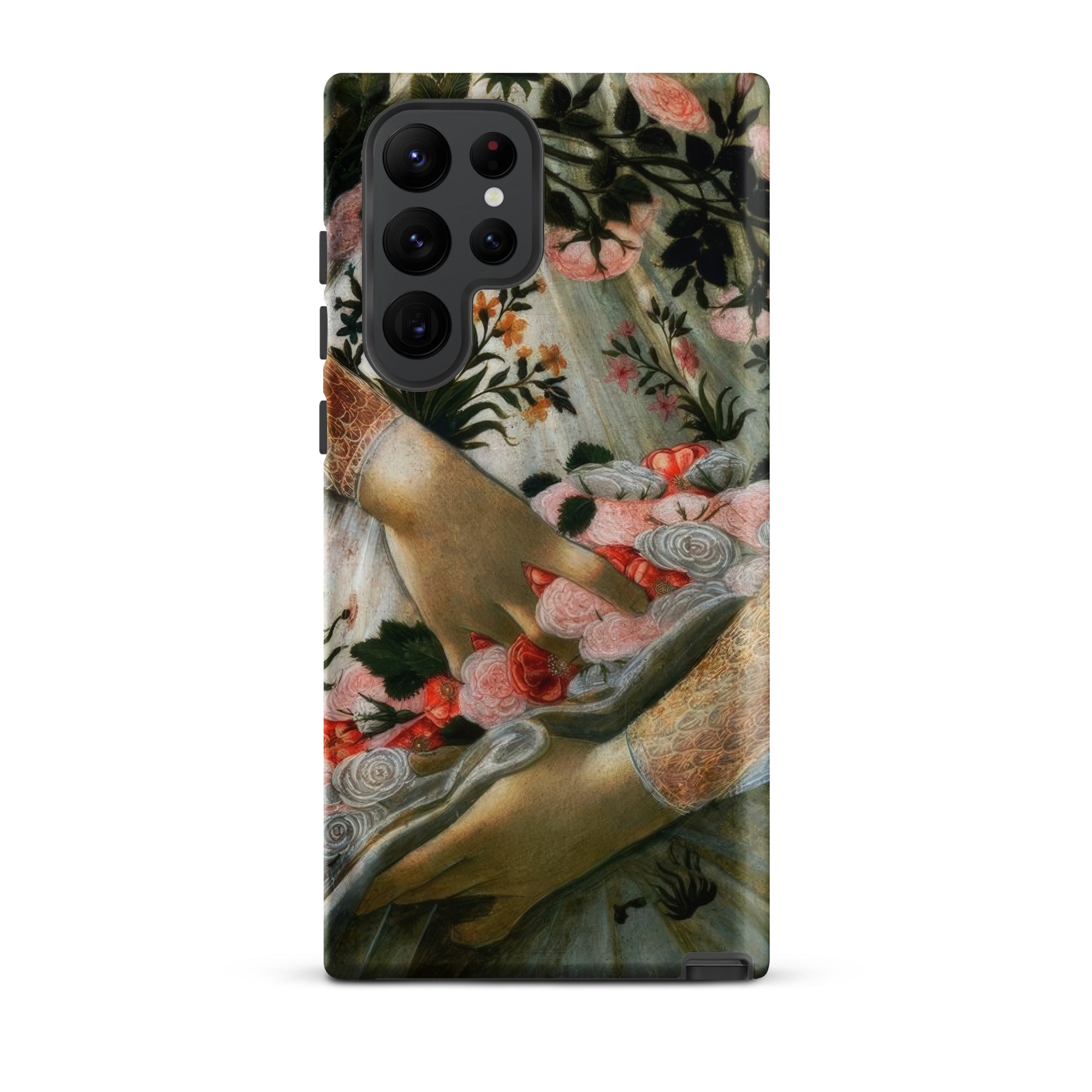 La Primavera Sandro Botticelli Samsung Case, Galaxy S22 Ultra / Matte, Phone Case Classical Painting Hands Flowers