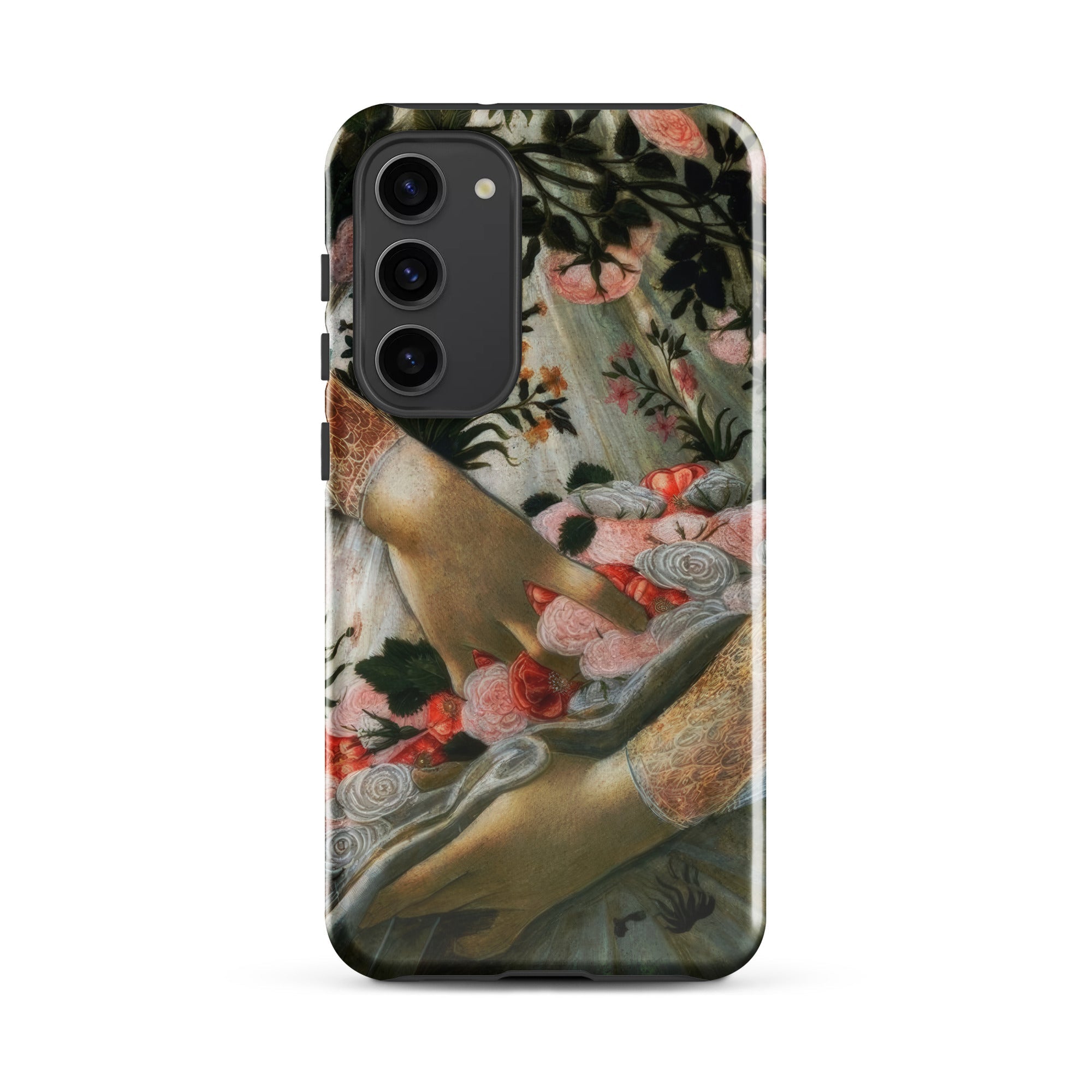 La Primavera Sandro Botticelli Samsung Case, Galaxy S23 Plus / Gloss, Smartphone Case Classical Painting Hands Flowers