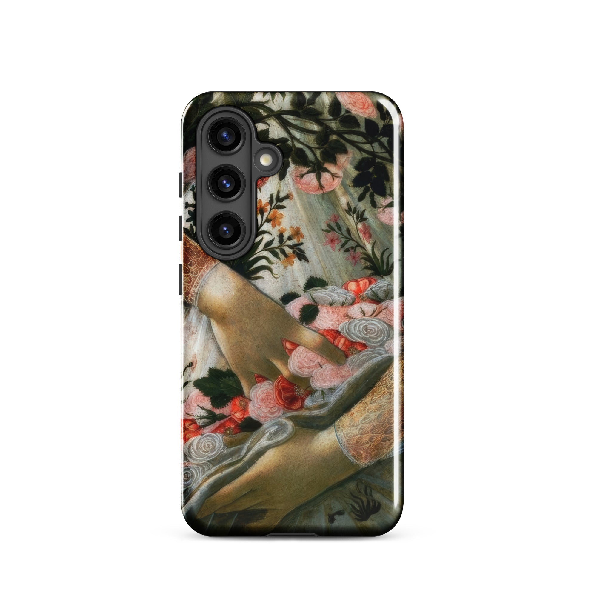 La Primavera Sandro Botticelli Samsung Case, Galaxy S24 / Gloss, Phone Case Classical Painting Hands Flowers