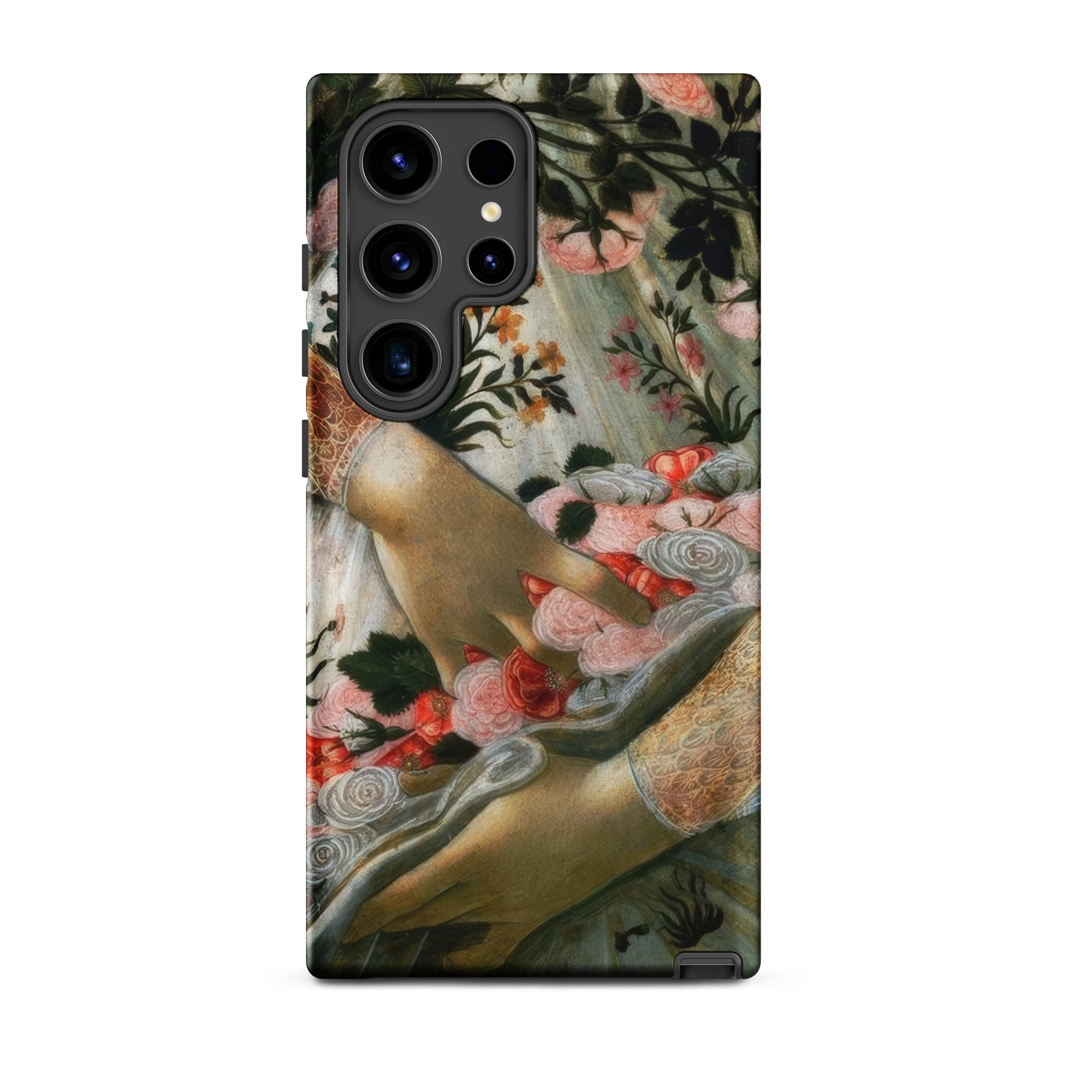 La Primavera Sandro Botticelli Samsung Case, Galaxy S24 Ultra / Matte, Smartphone Case Classical Painting Hands Flowers
