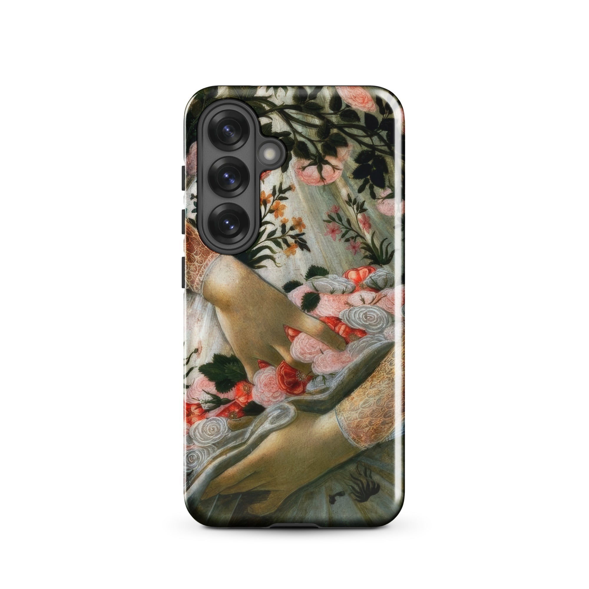 La Primavera Sandro Botticelli Samsung Case, Galaxy S25 / Gloss, Smartphone Decorative Phone Case Floral Classical Art Design